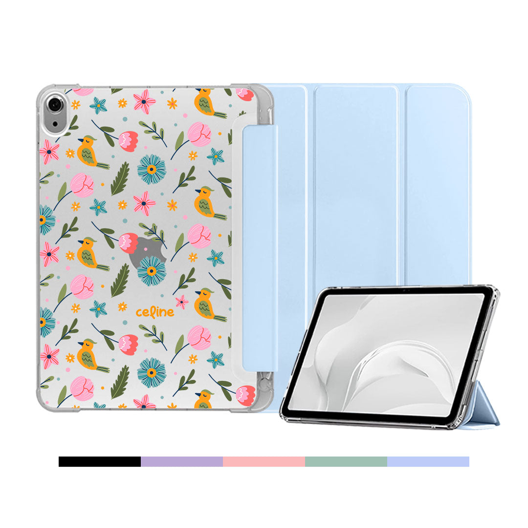 iPad & Android Tab Softcase Flipcover - Flower Bird