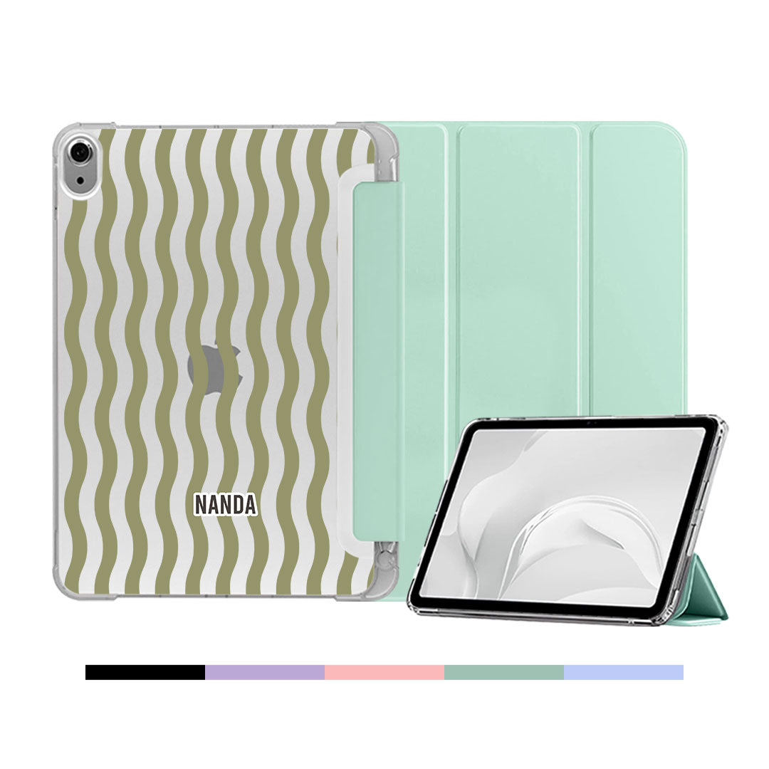 iPad & Android Tab Softcase Flipcover - Green Ripple