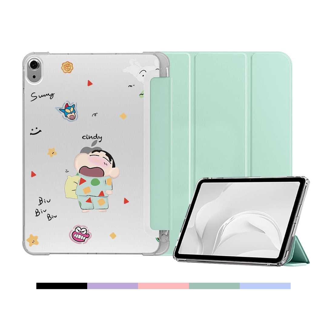 iPad & Android Tab Softcase Flipcover - Sleepy Shinchan