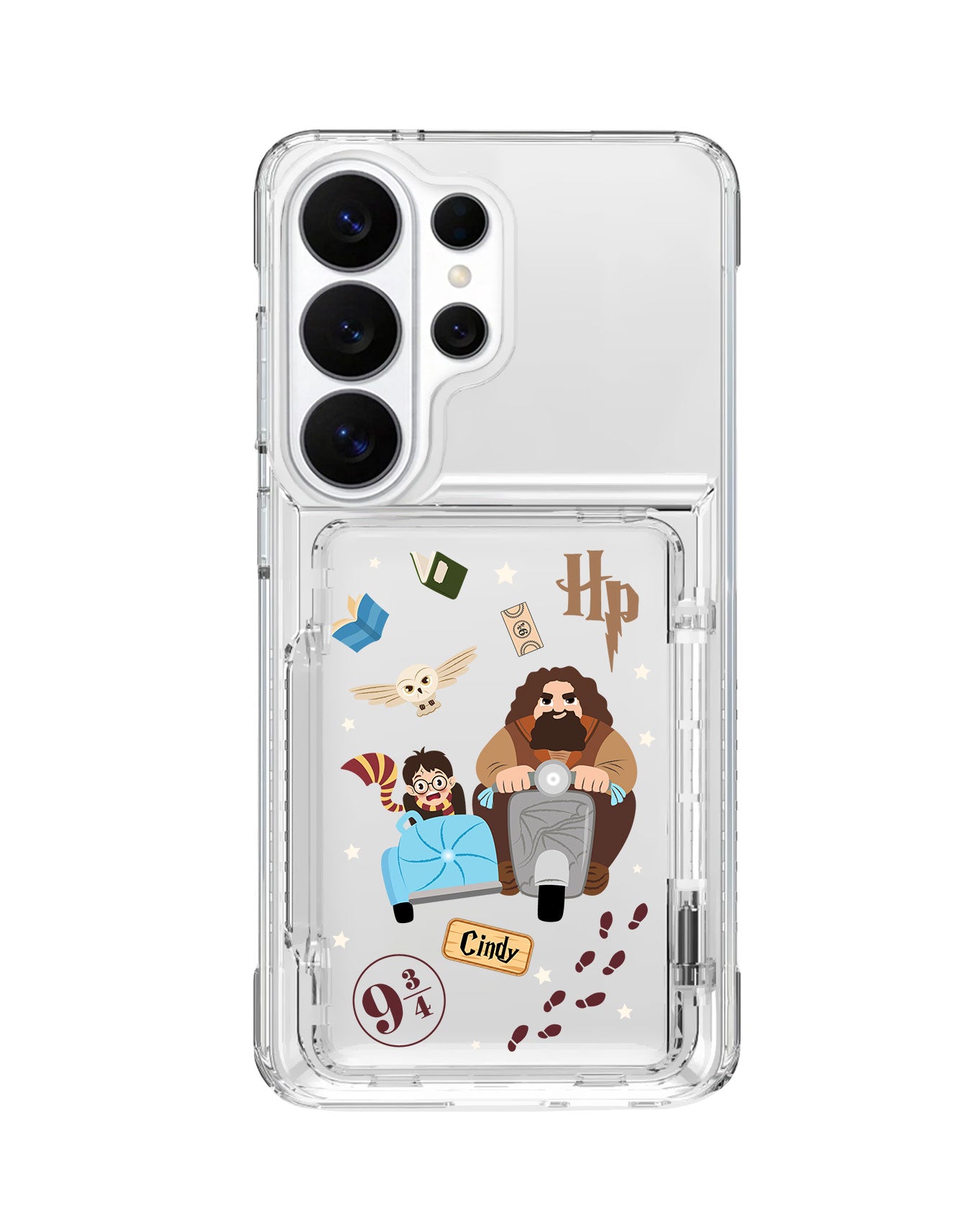 Android Crystal Wallet Standing Case - Harry & Hagrid