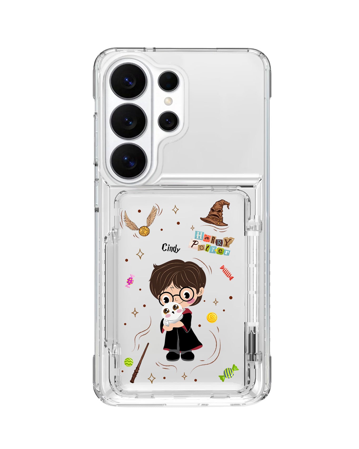 Android Crystal Wallet Standing Case - Harry & Hedwig