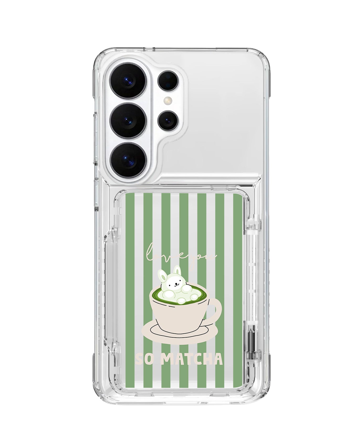 Android Crystal Wallet Standing Case - Matcha Love