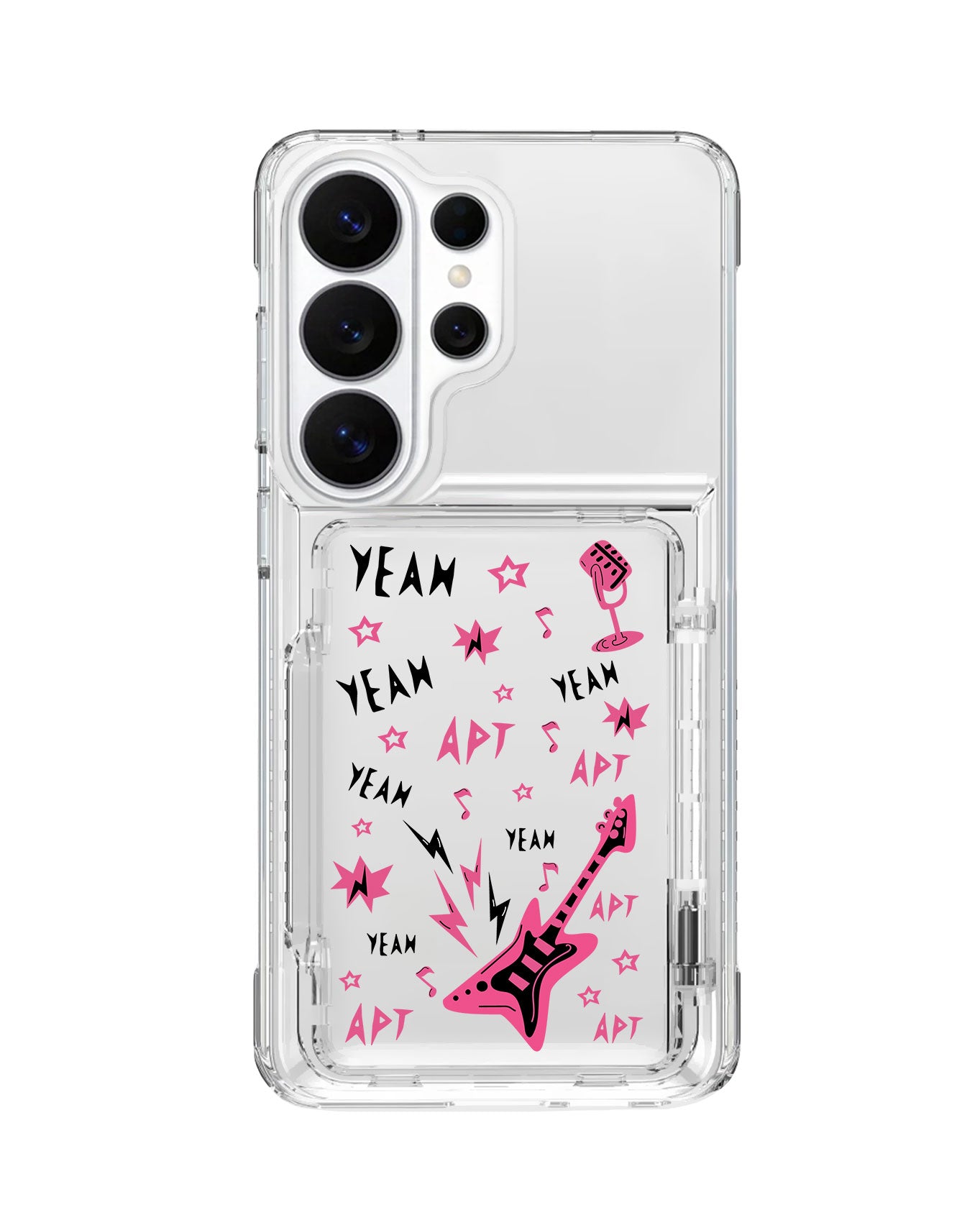 Android Crystal Wallet Standing Case - BLACKPINK Rose Apt
