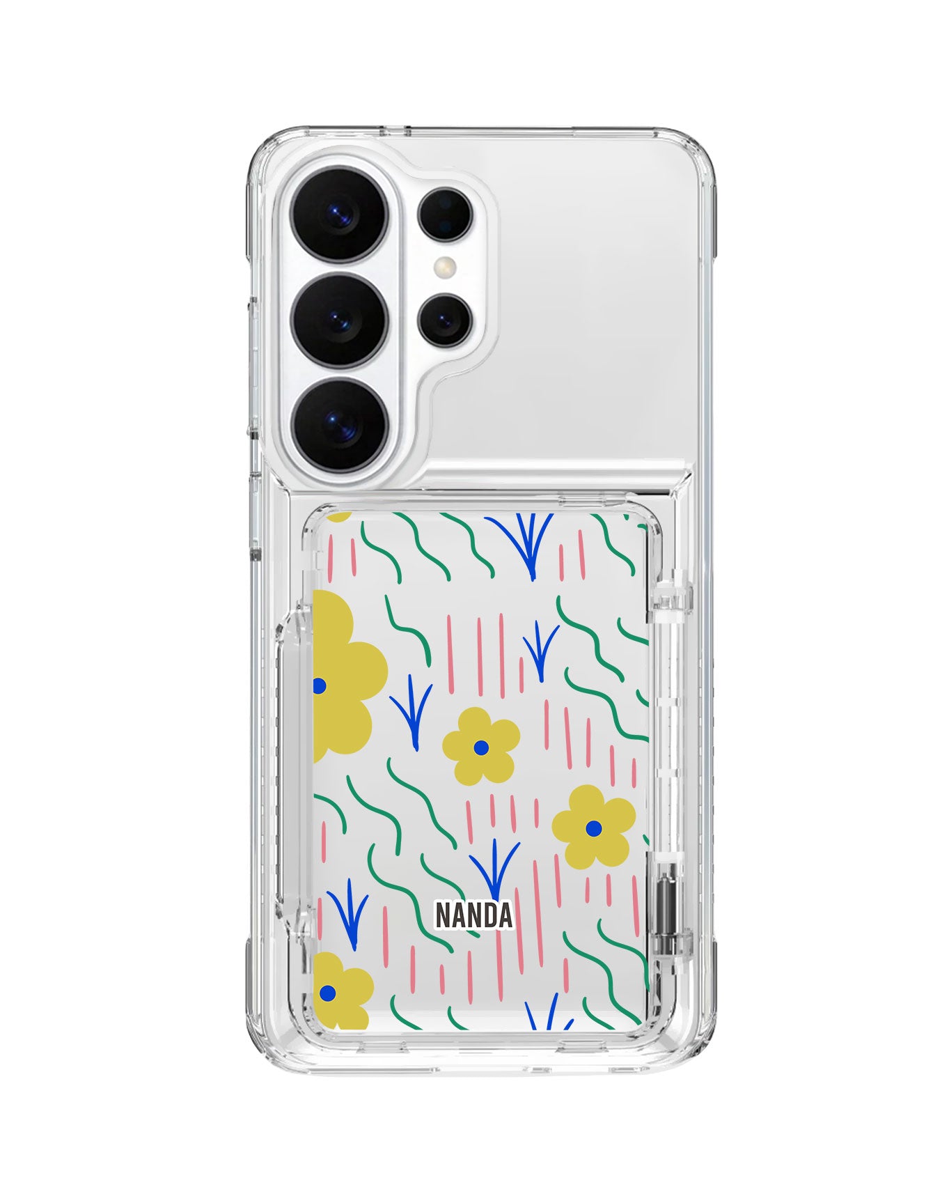 Android Crystal Wallet Standing Case - Scarlet Garden