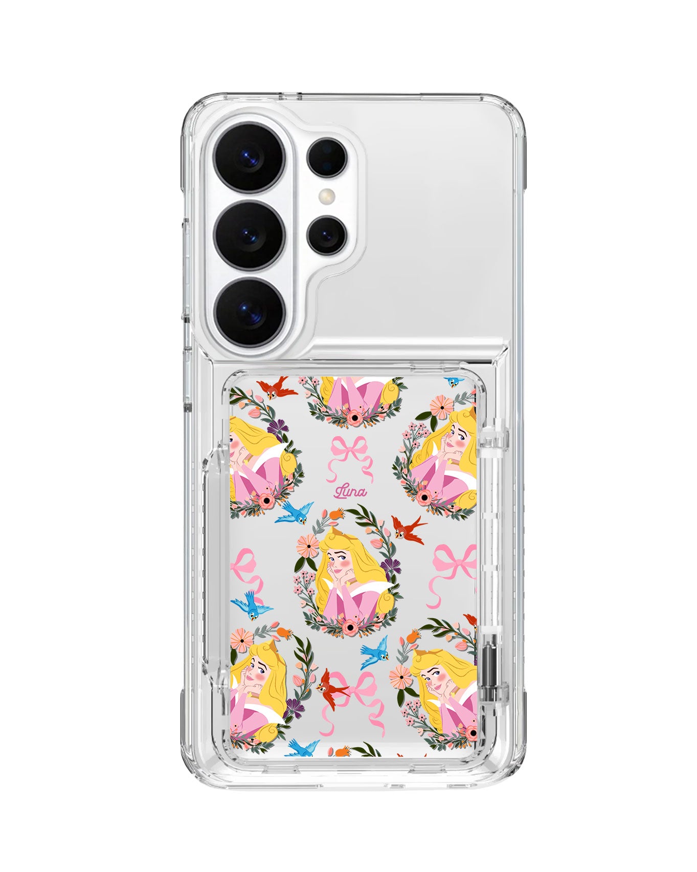 Android Crystal Wallet Standing Case - Aurora