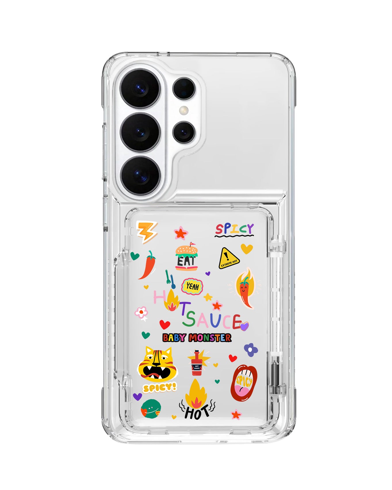 Android Crystal Wallet Standing Case - Babymon 3