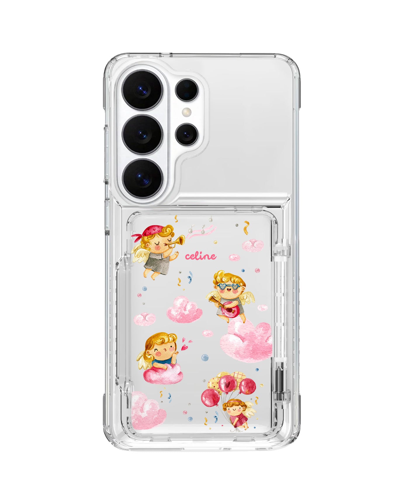Android Crystal Wallet Standing Case - Cupit In Love