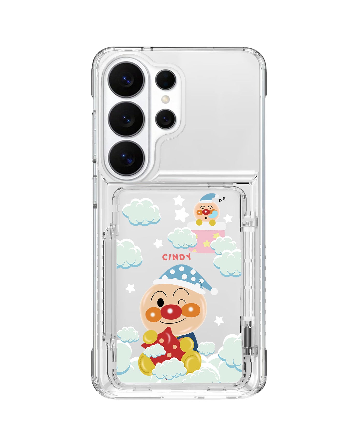 Android Crystal Wallet Standing Case - Dreaming Anpanman