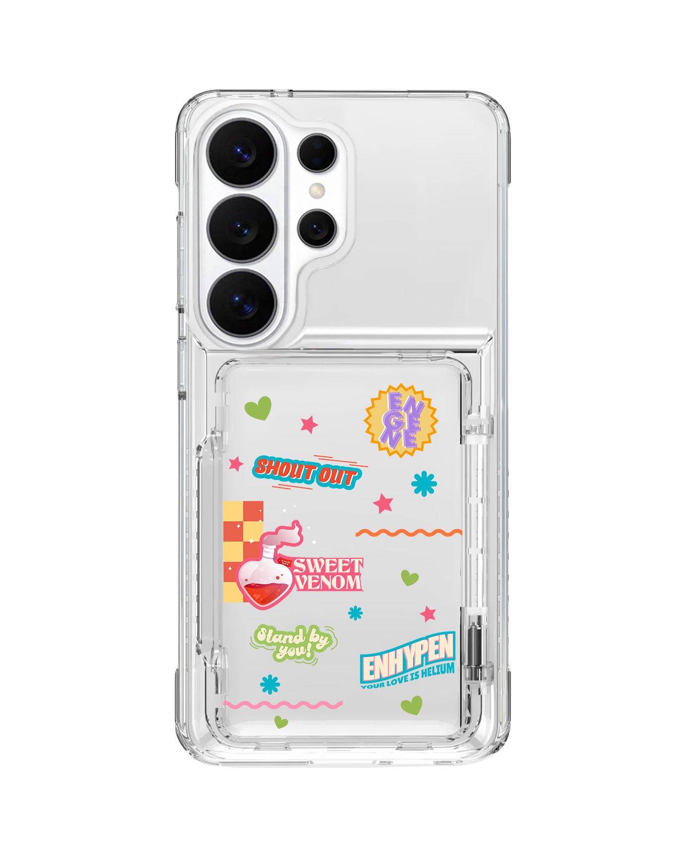 Android Crystal Wallet Standing Case - Enhypen 1