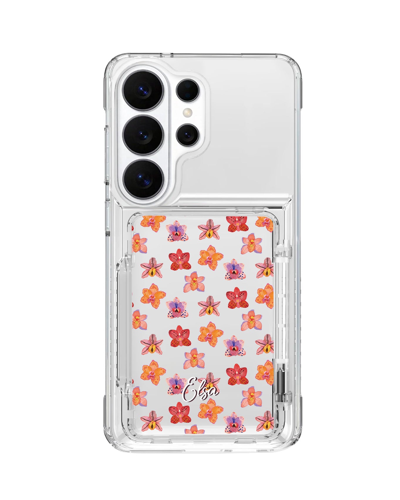 Android Crystal Wallet Standing Case - Floral Twilight