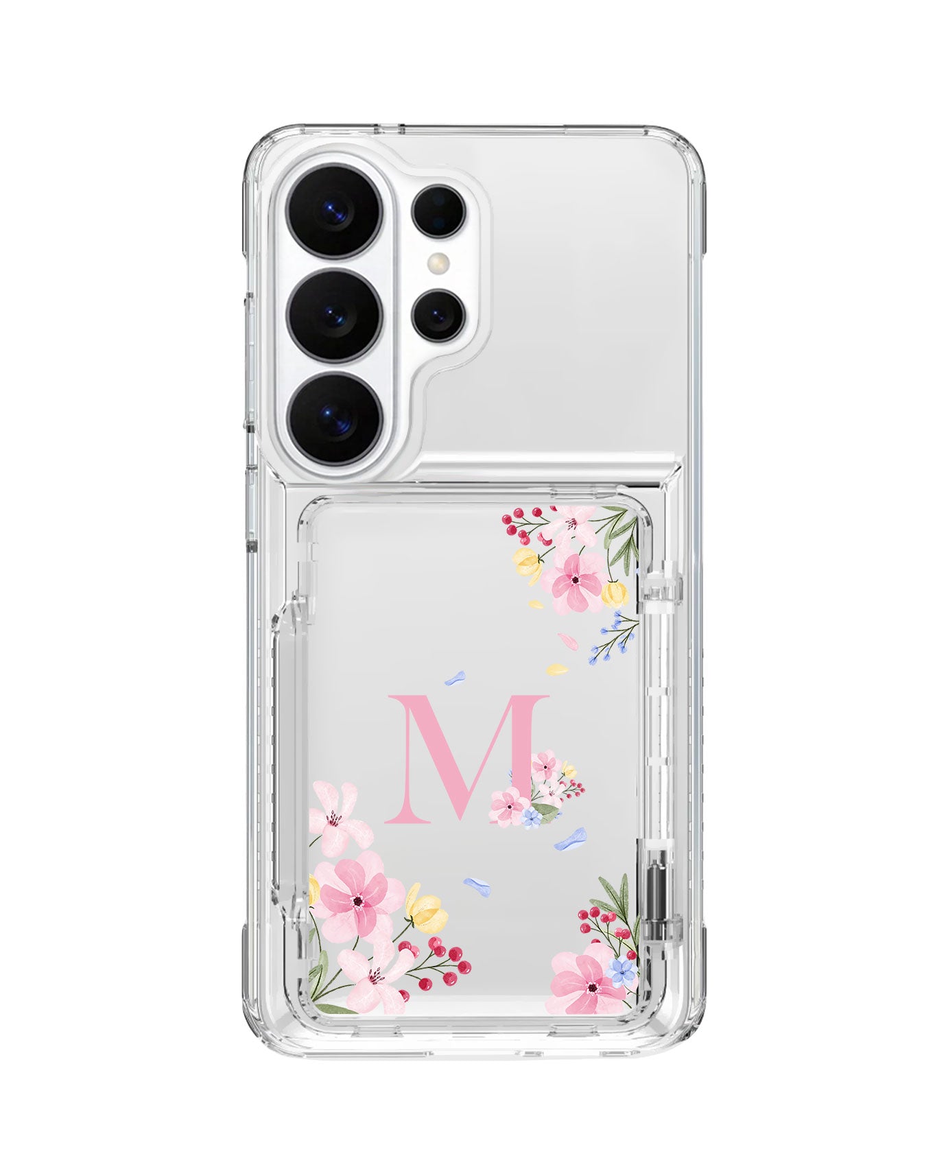 Android Crystal Wallet Standing Case - Flower Garden