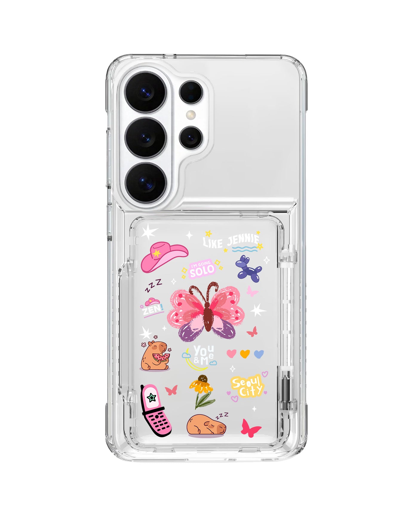 Android Crystal Wallet Standing Case - BLACKPINK Jennie 2