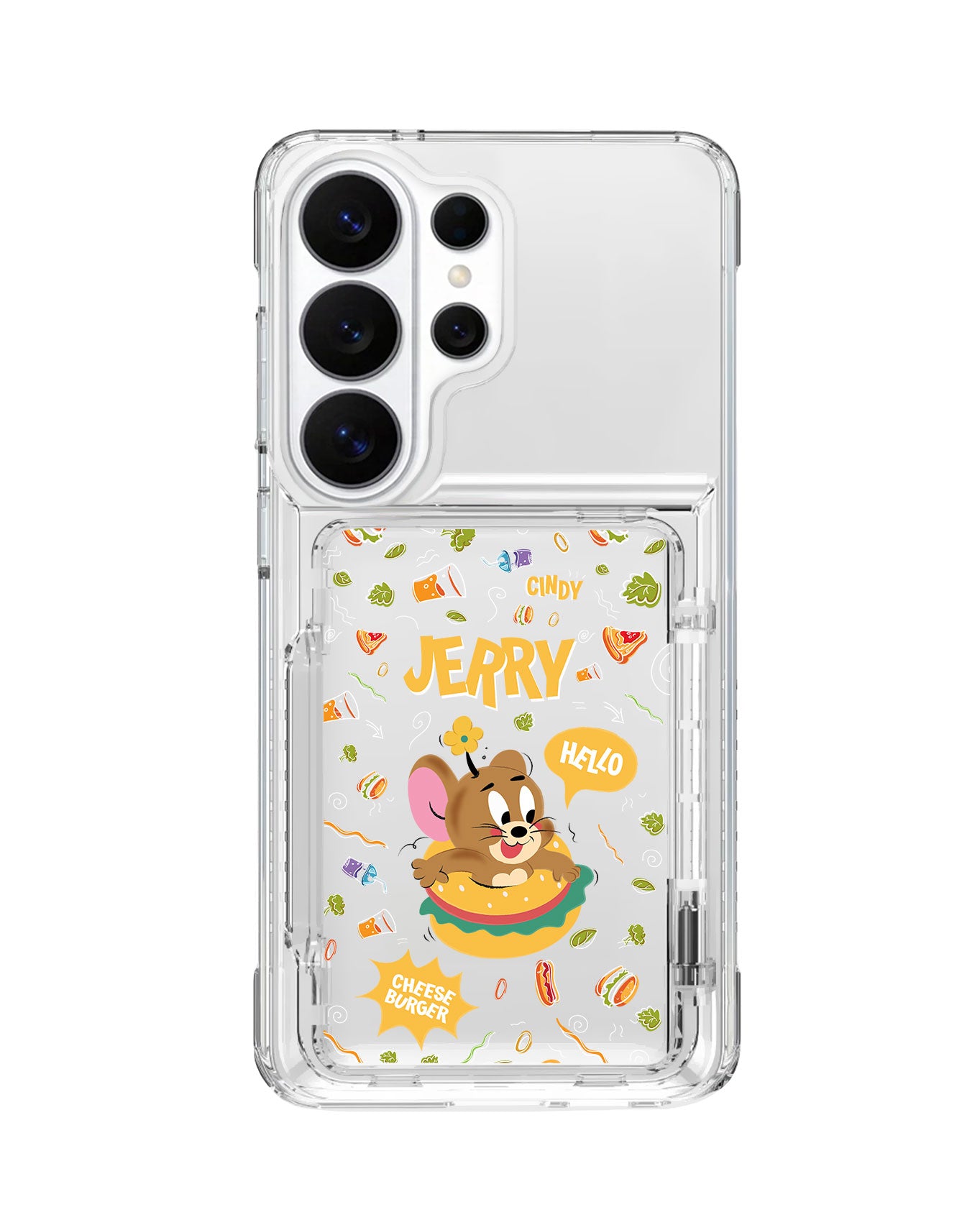 Android Crystal Wallet Standing Case - Jerry The Mouse