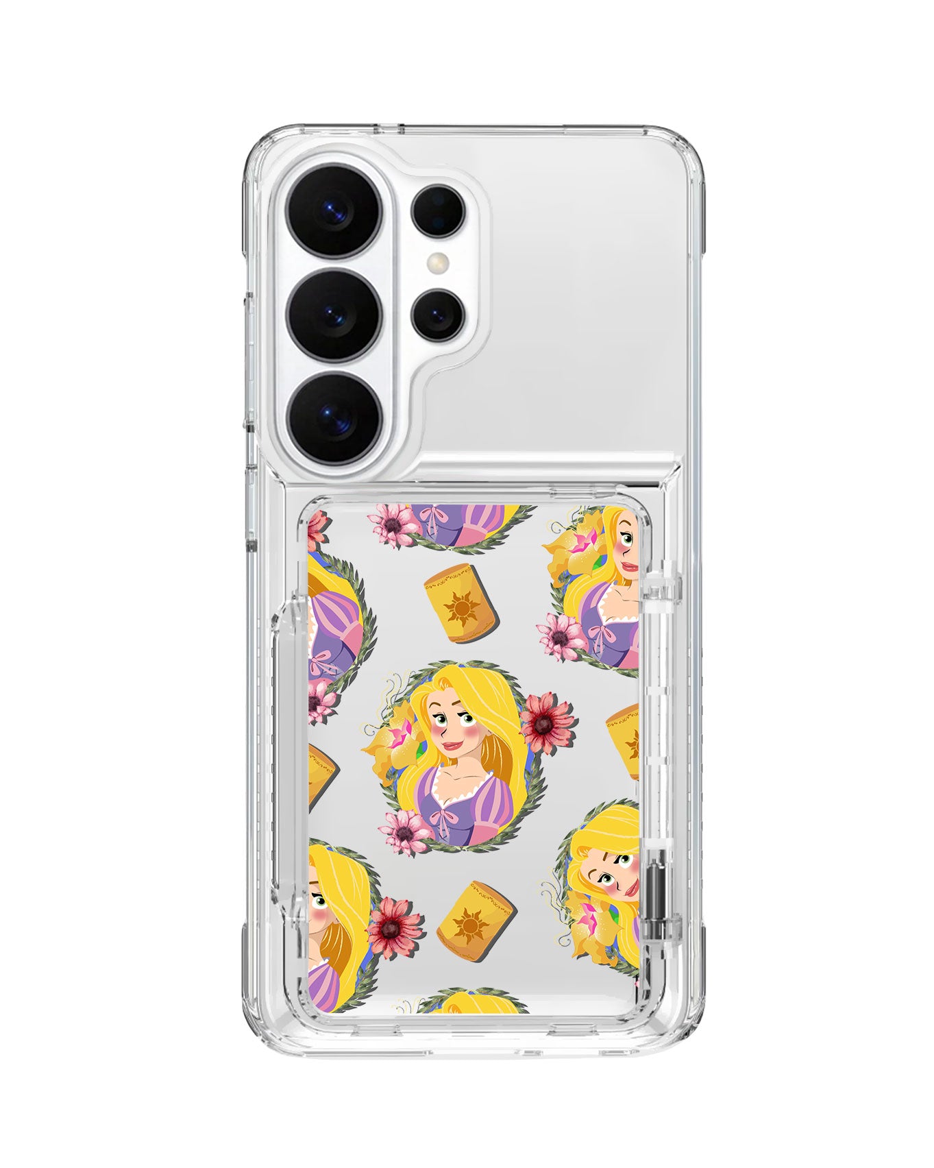 Android Crystal Wallet Standing Case - Rapunzel Pattern