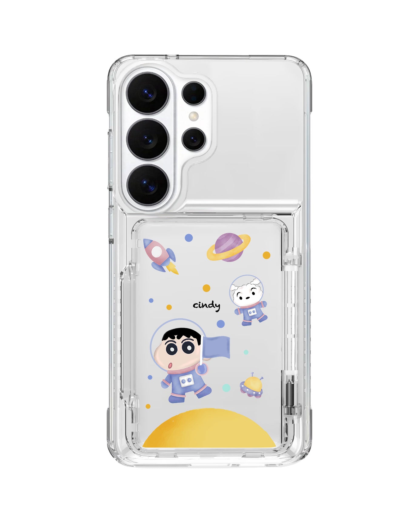 Android Crystal Wallet Standing Case - Shincan In The Moon