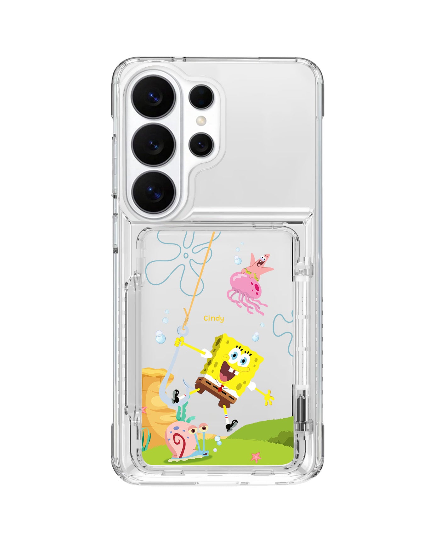 Android Crystal Wallet Standing Case - Spongebob 2