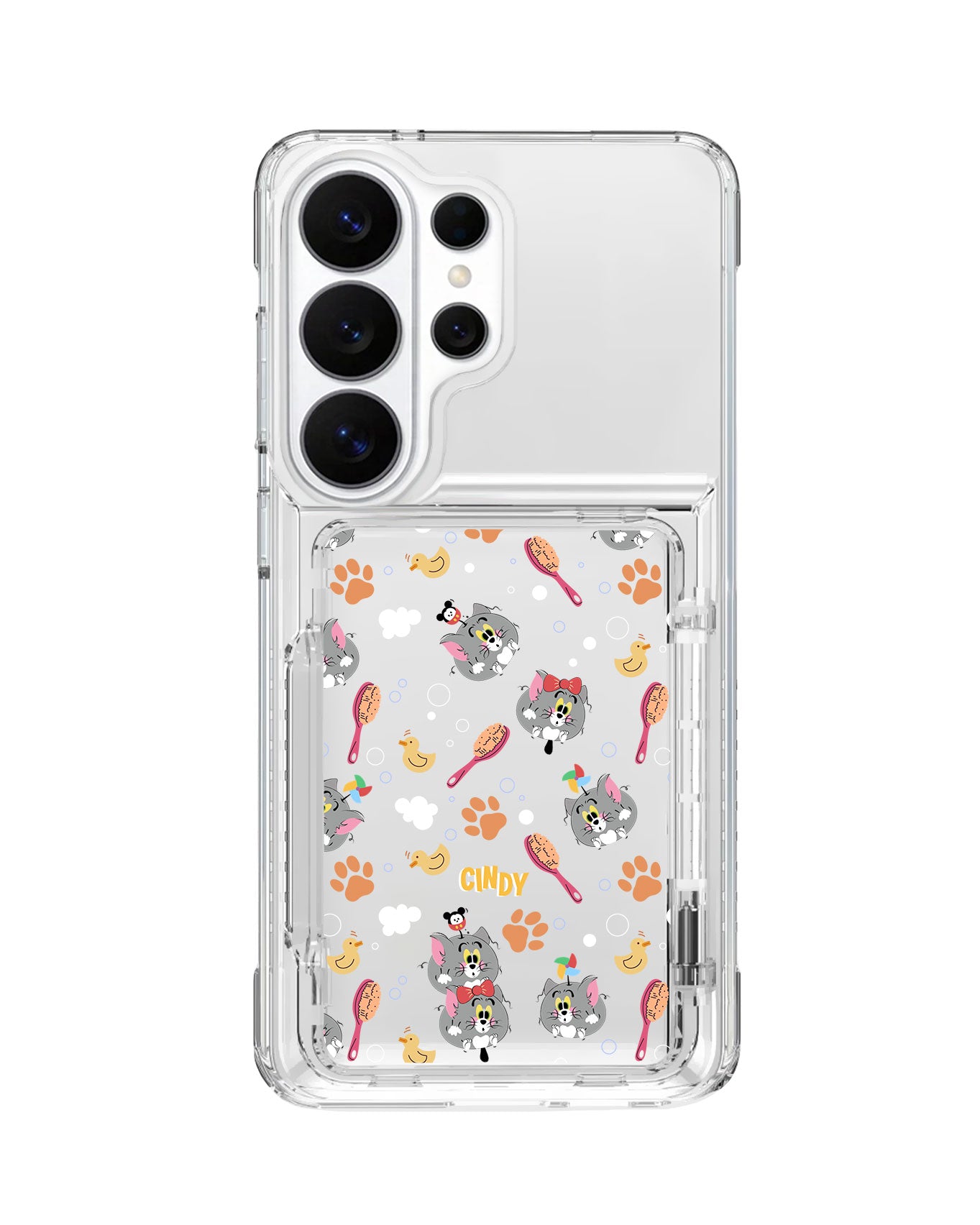 Android Crystal Wallet Standing Case - Tom The Cat