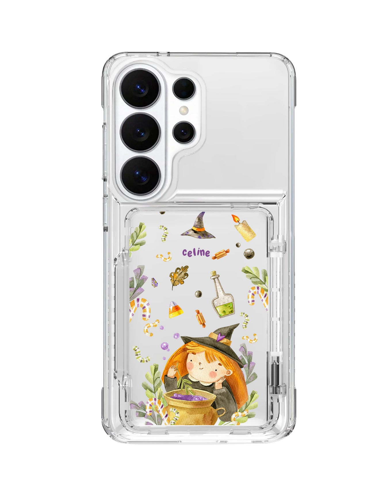 Android Crystal Wallet Standing Case - Witch's Potion