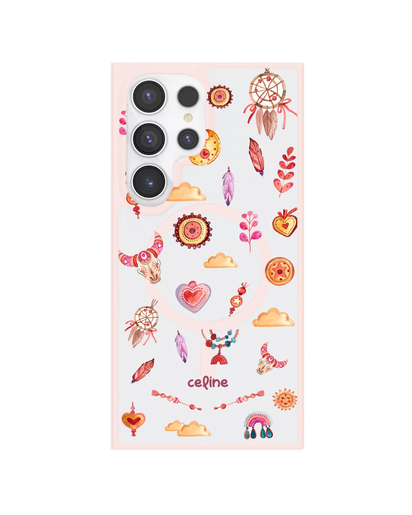 Android Premium Impact Case - Boho Red