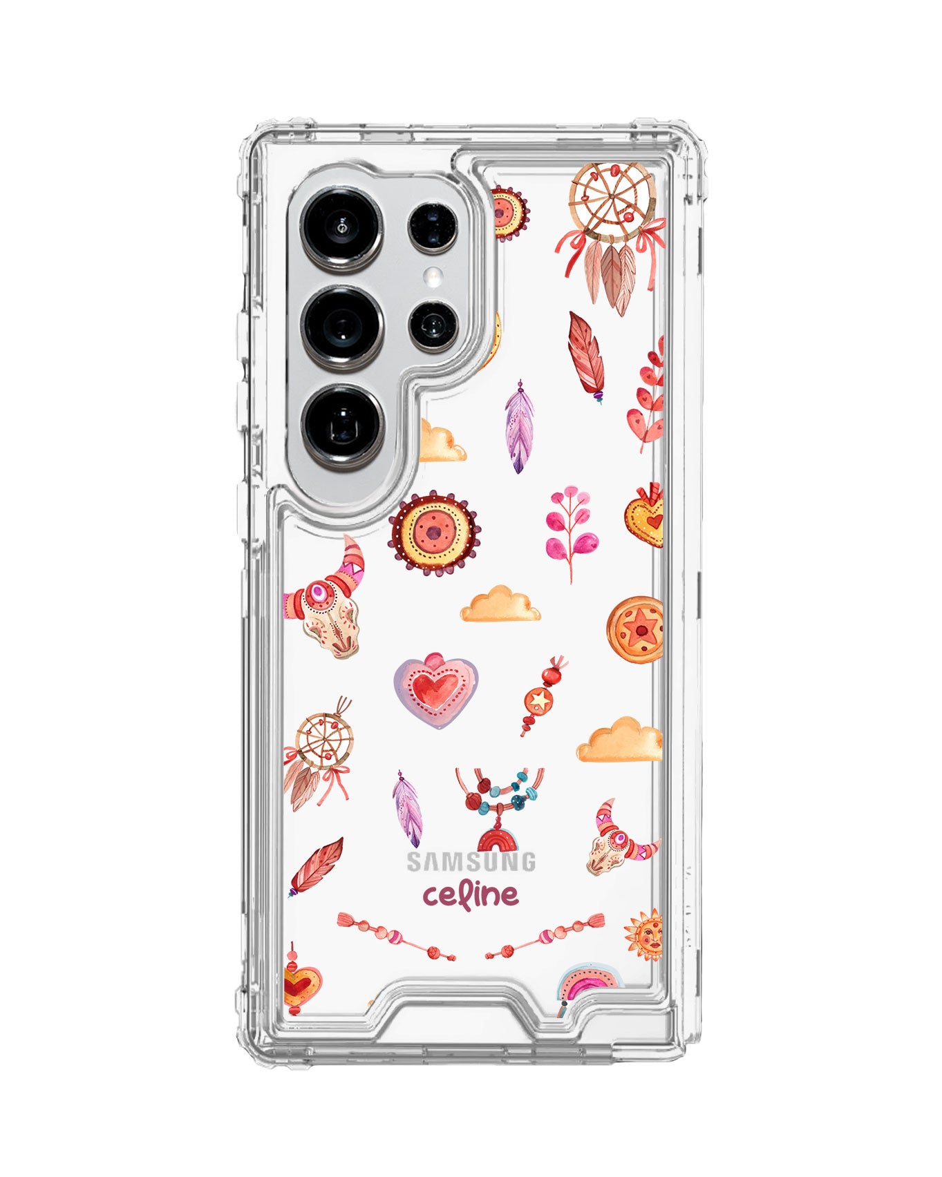 Android Triple Armour Case - Boho Red
