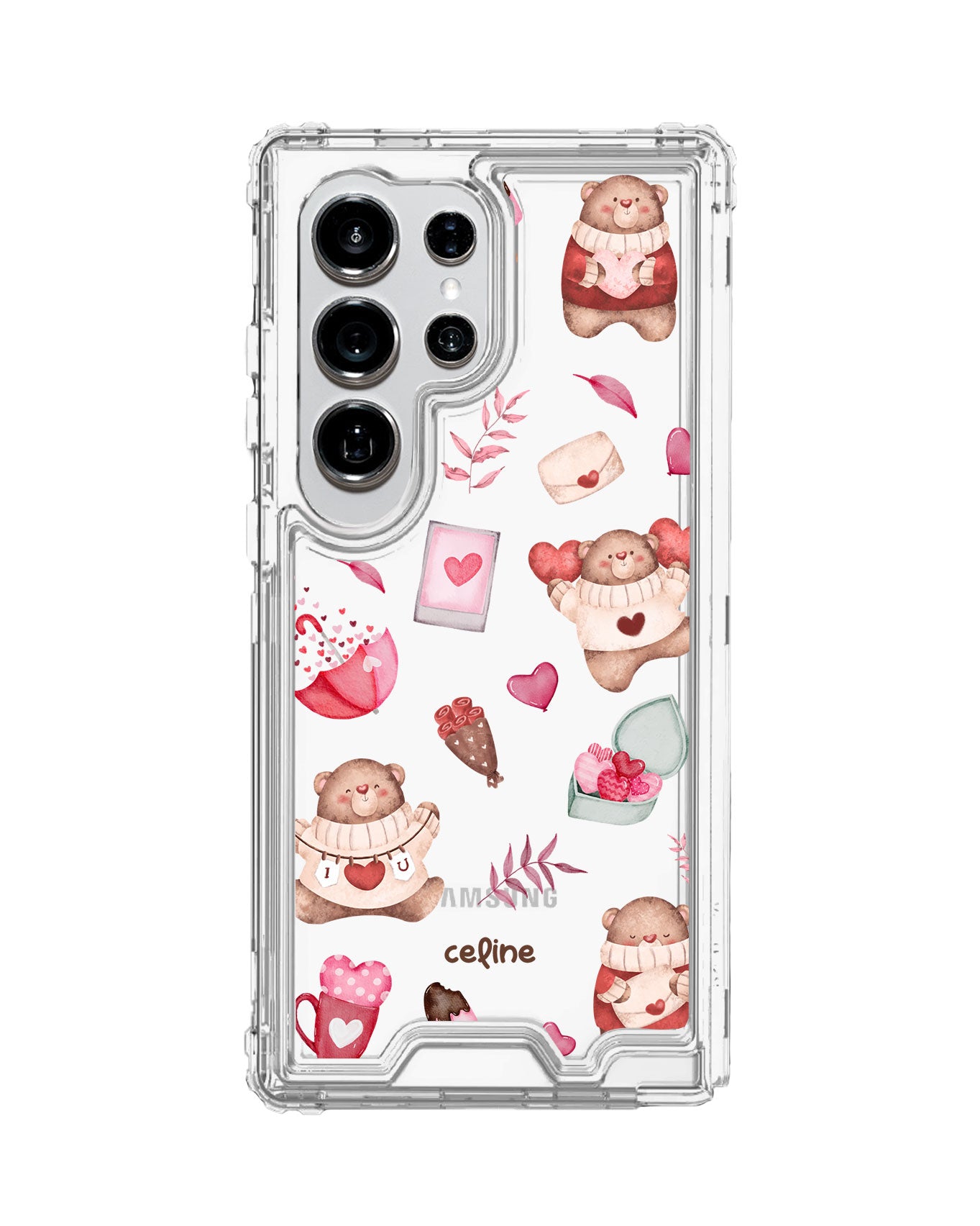 Android Triple Armour Case - Valentine With My Bear