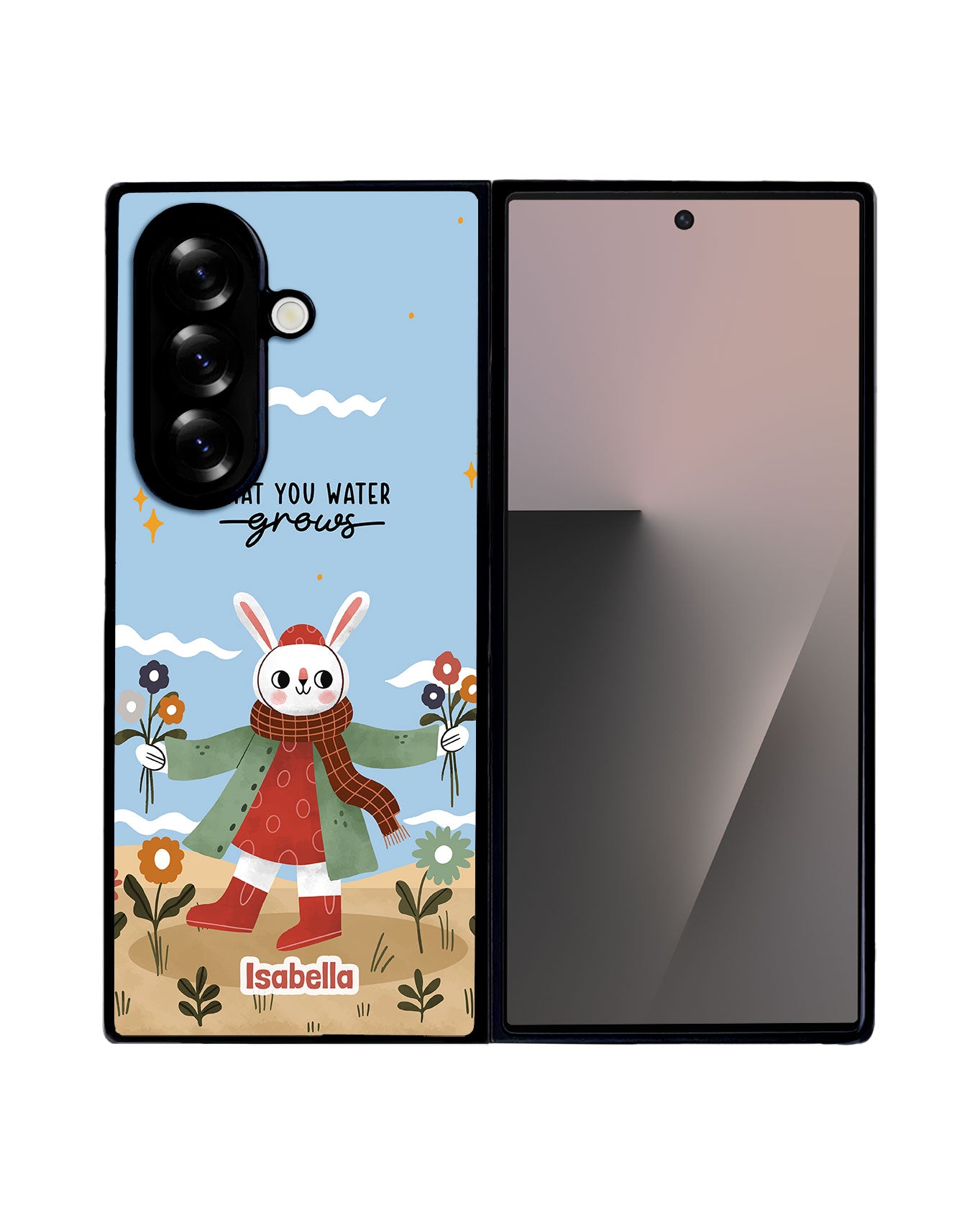 Android Premium Glam Case - Gentle Bloom