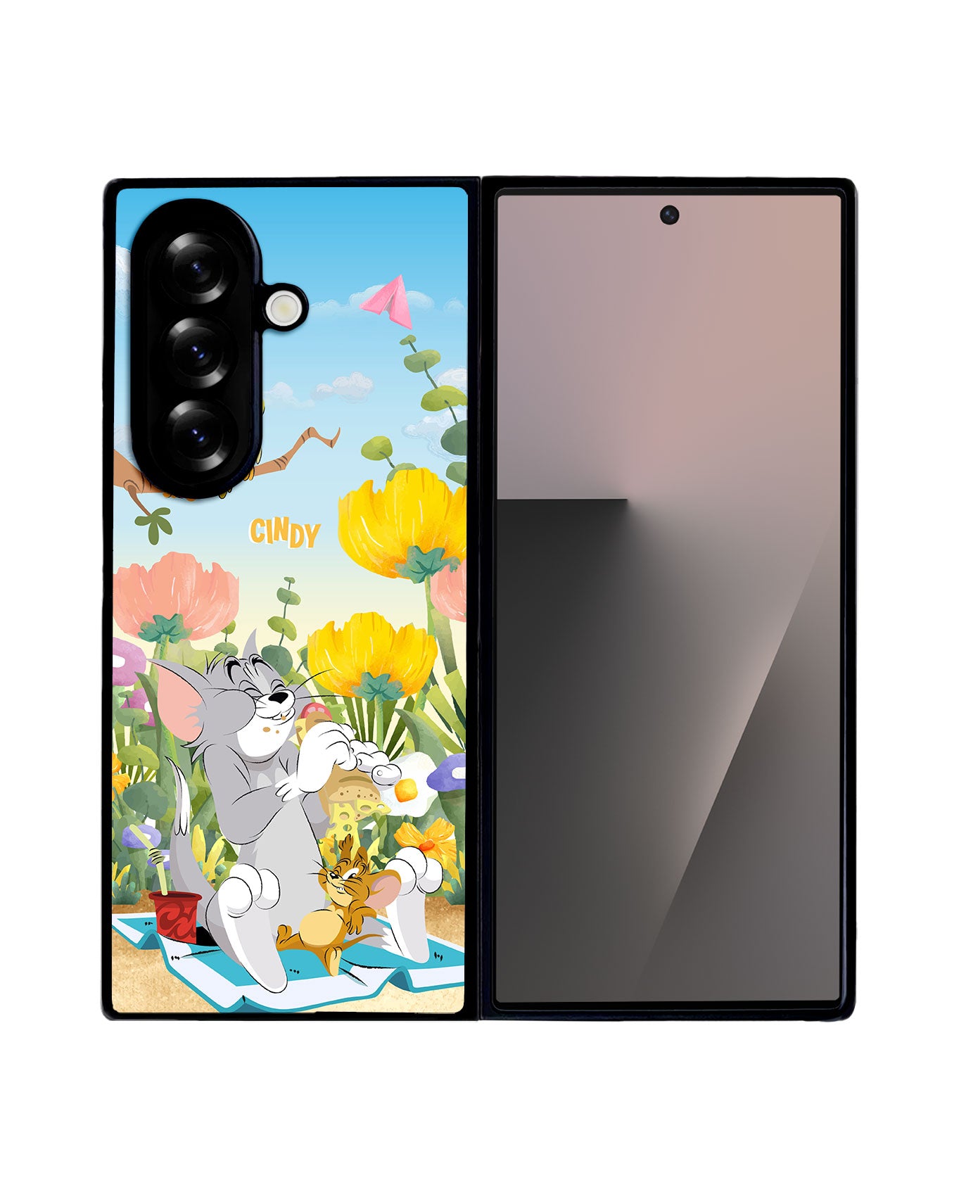 Android Premium Glam Case - Tom and Jerry Picnic