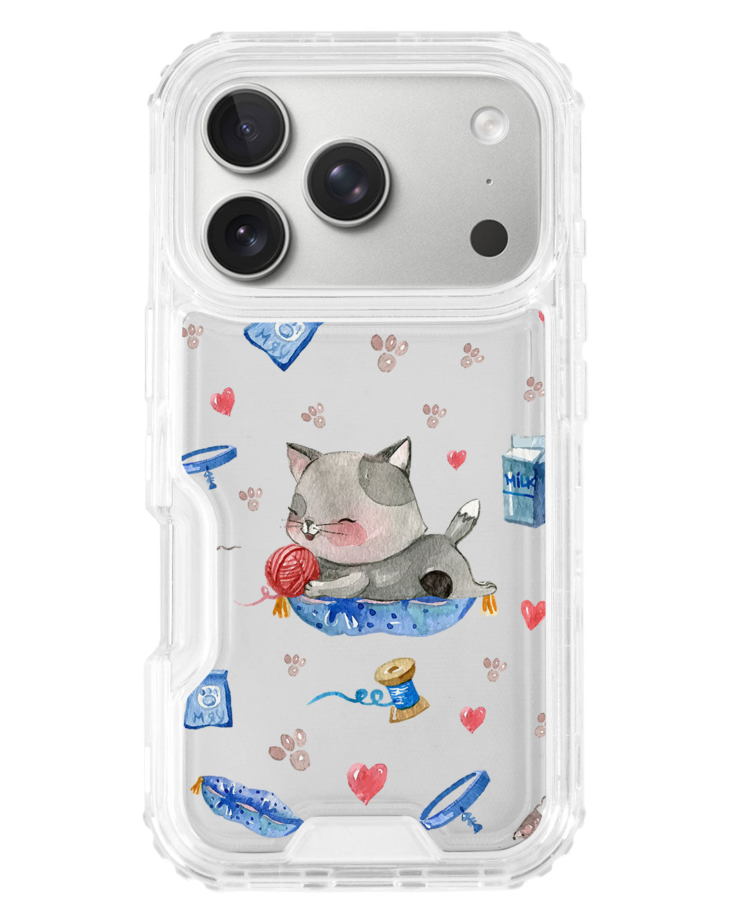 iPhone Triple Armour Case - Blue Cat