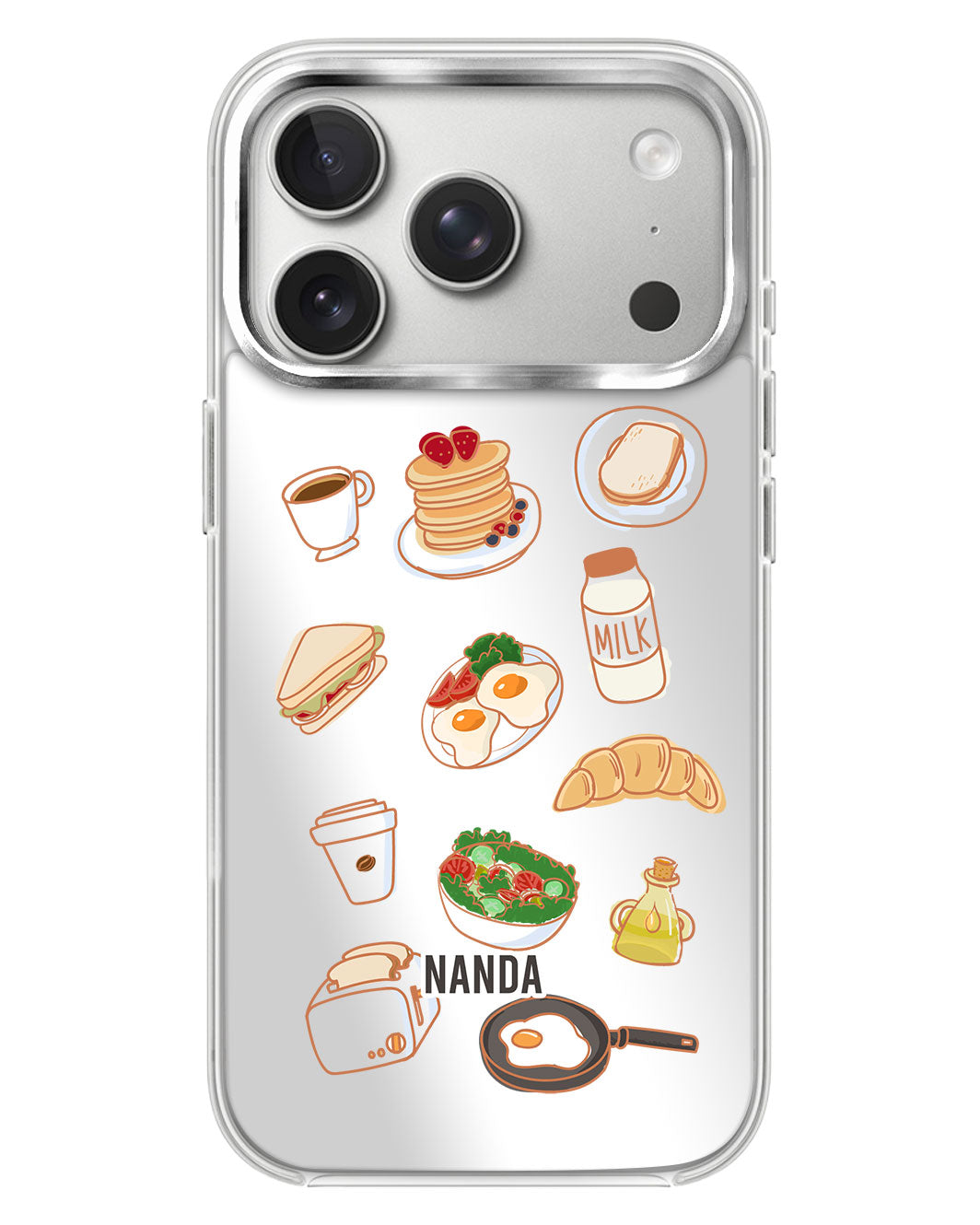 iPhone Mirror Case - Morning Munchies