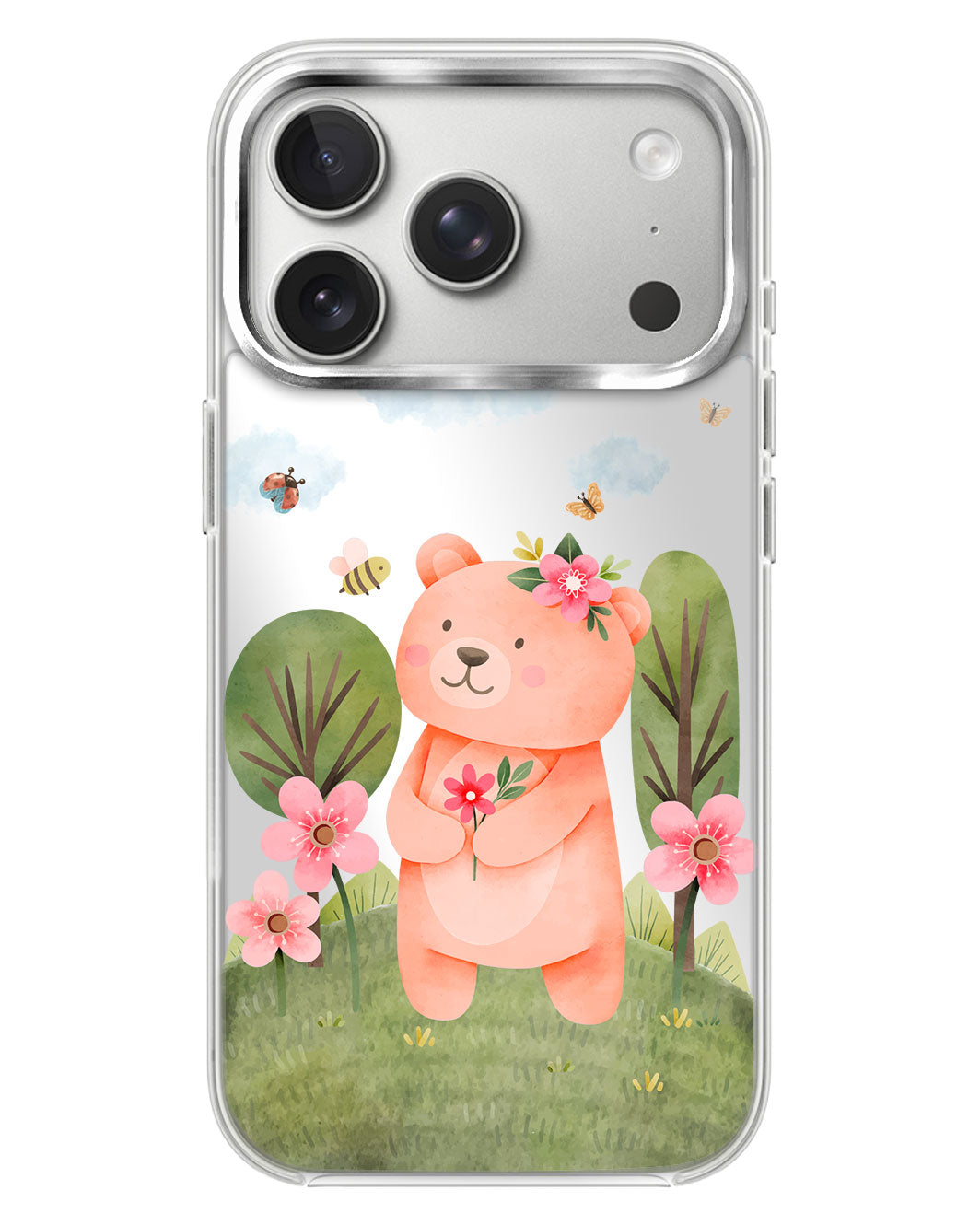iPhone Mirror Case - Bear in Spring