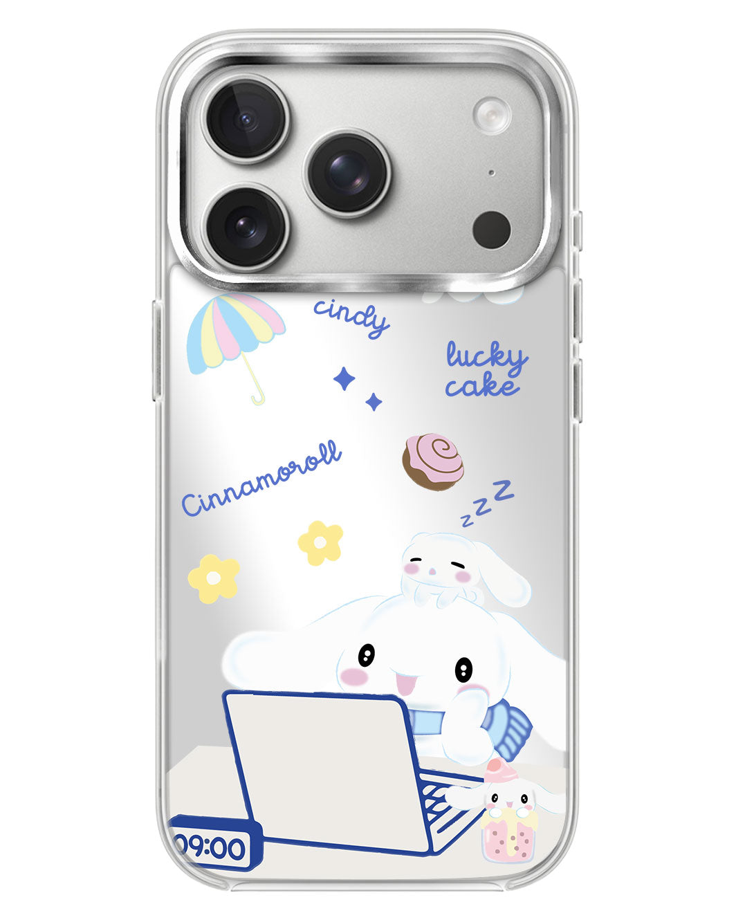 iPhone Mirror Case - Hard Work Cinnamoroll