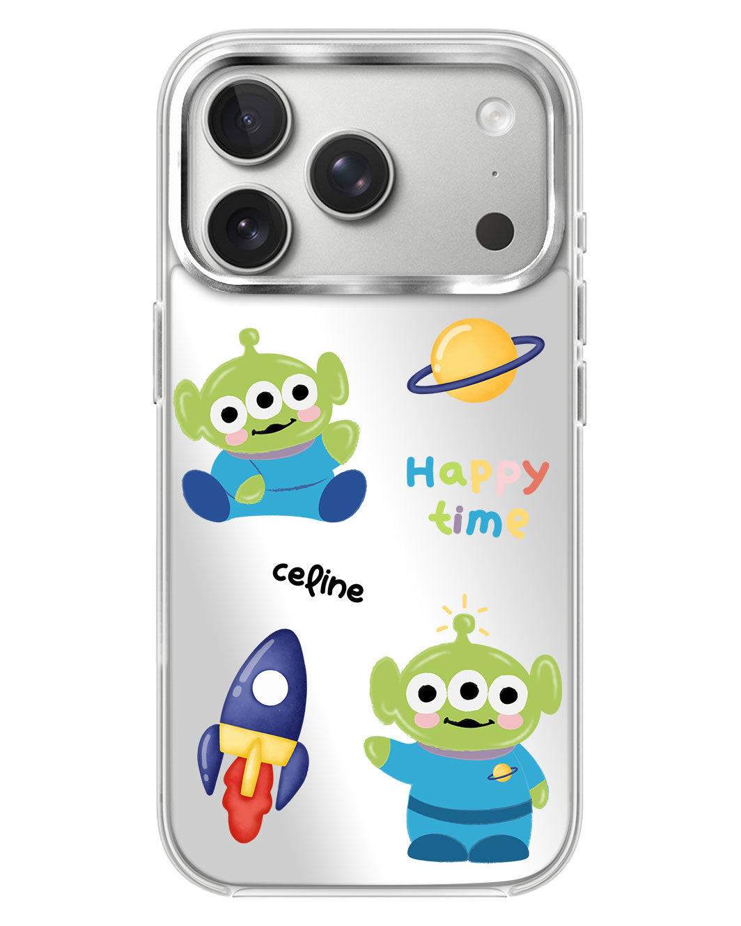 iPhone Mirror Case - Little Green Men
