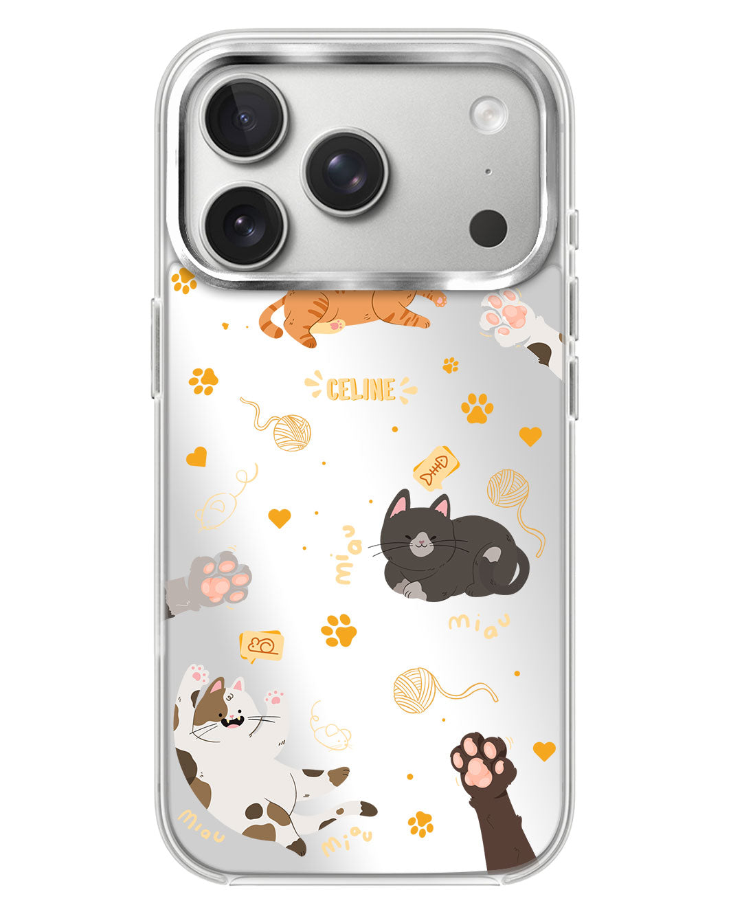 iPhone Mirror Case - Miau Kitty