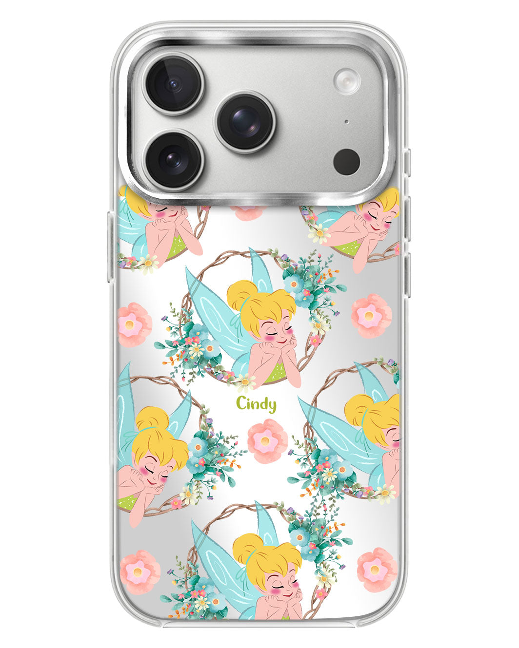iPhone Mirror Case - Tinkerbell Pattern