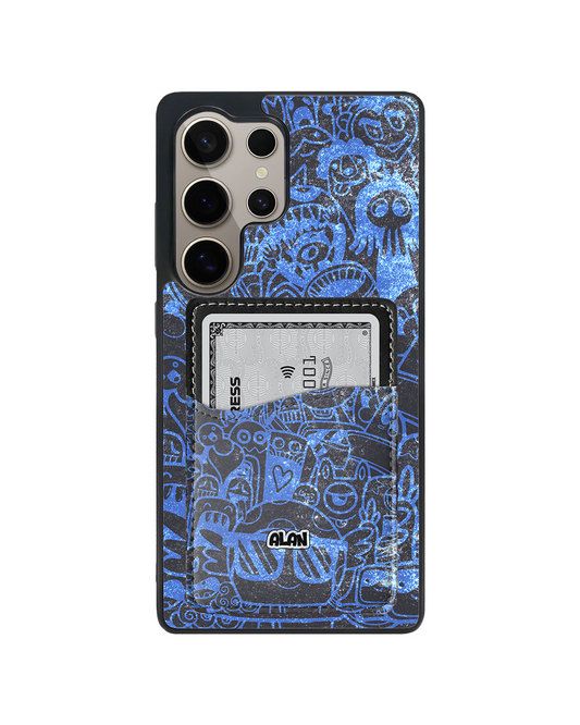 Android Phone Wallet Case - Beast Doodle