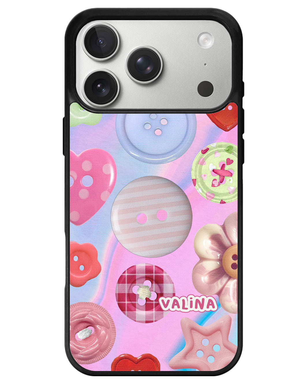 iPhone Premium Glam Case - Buttons