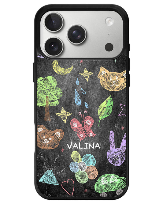 iPhone Premium Glam Case - Chalkboard