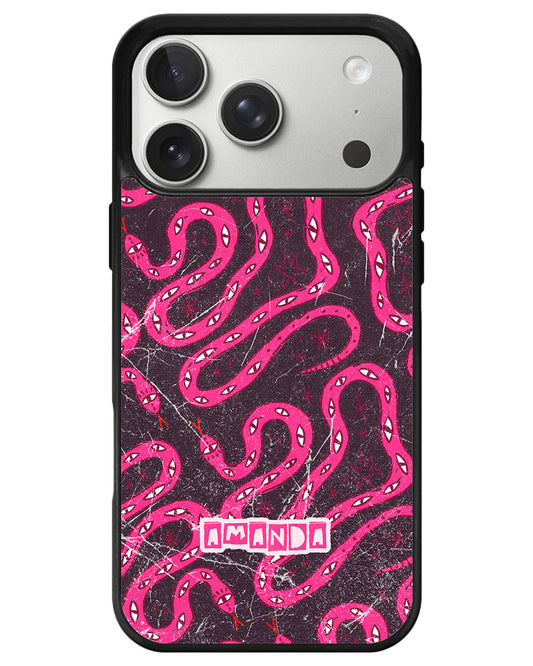 iPhone Premium Glam Case - Pink Venom