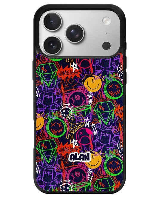 iPhone Premium Glam Case - Scribbles