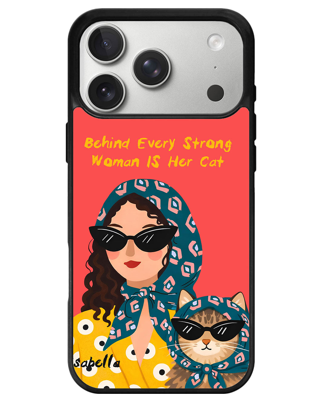 iPhone Premium Glam Case - Cool Cat Energy