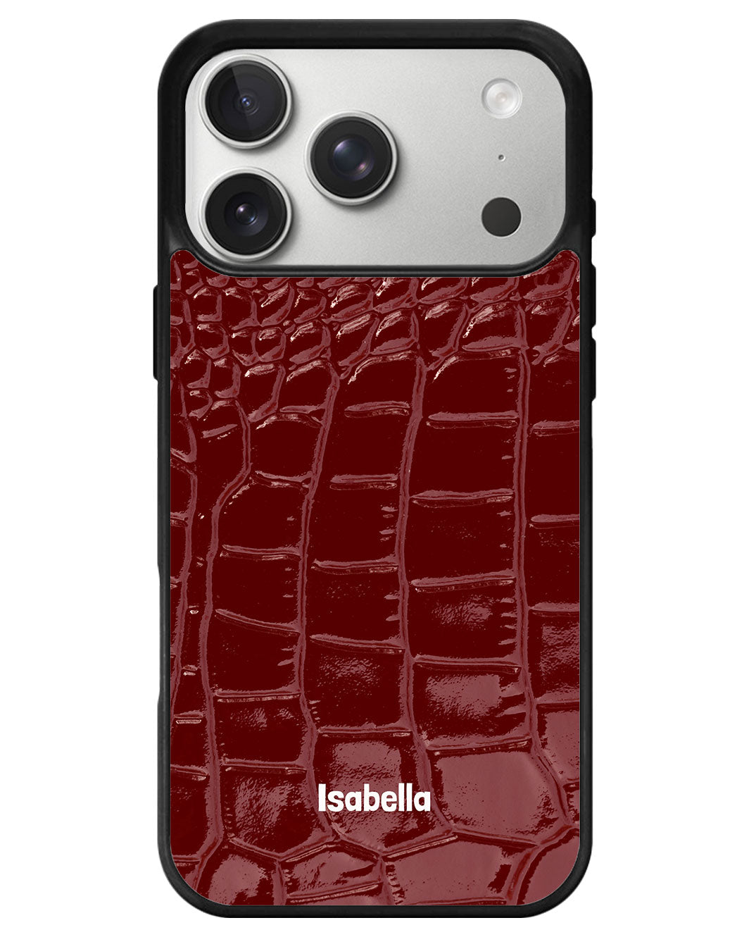 iPhone Premium Glam Case - Crimson Croc