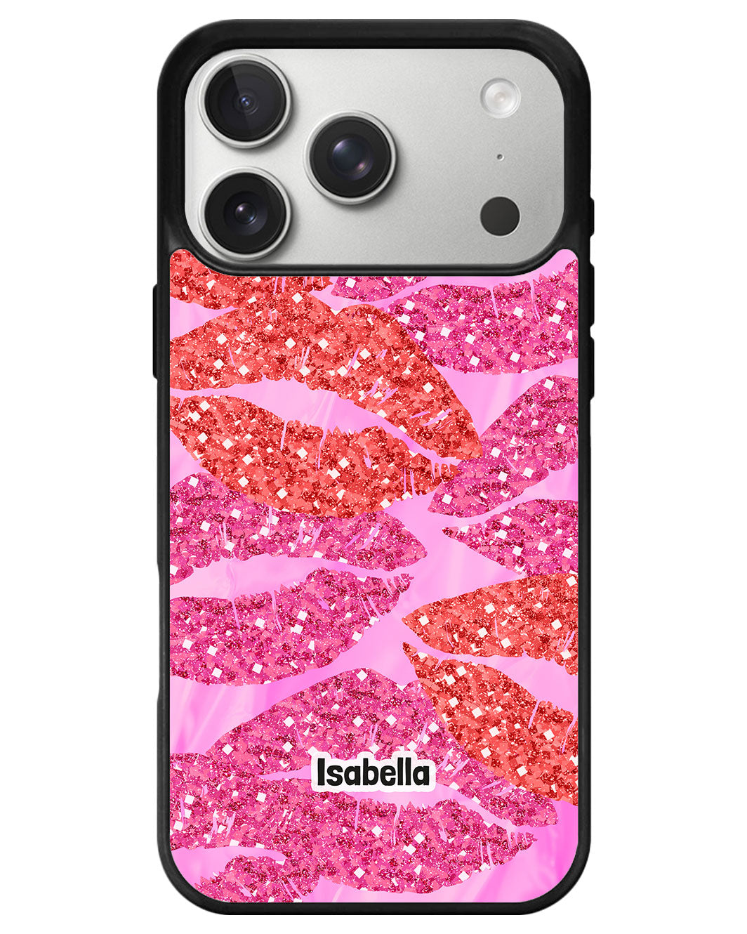 iPhone Premium Glam Case - Glitter Kiss