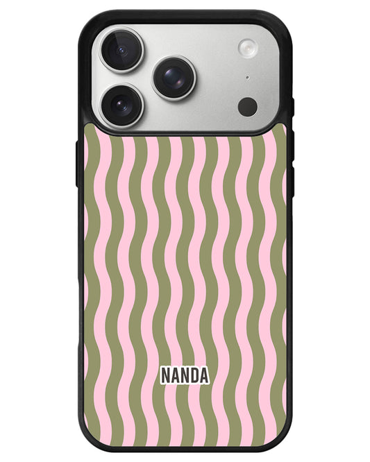 iPhone Premium Glam Case - Green Ripple