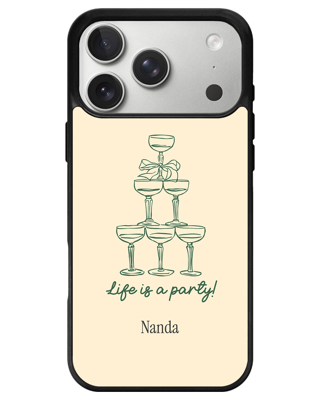 iPhone Premium Glam Case - Life Is A Party