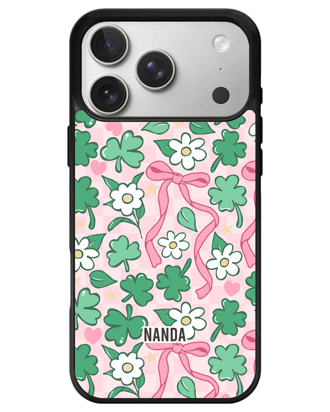 iPhone Premium Glam Case - Lucky Clover
