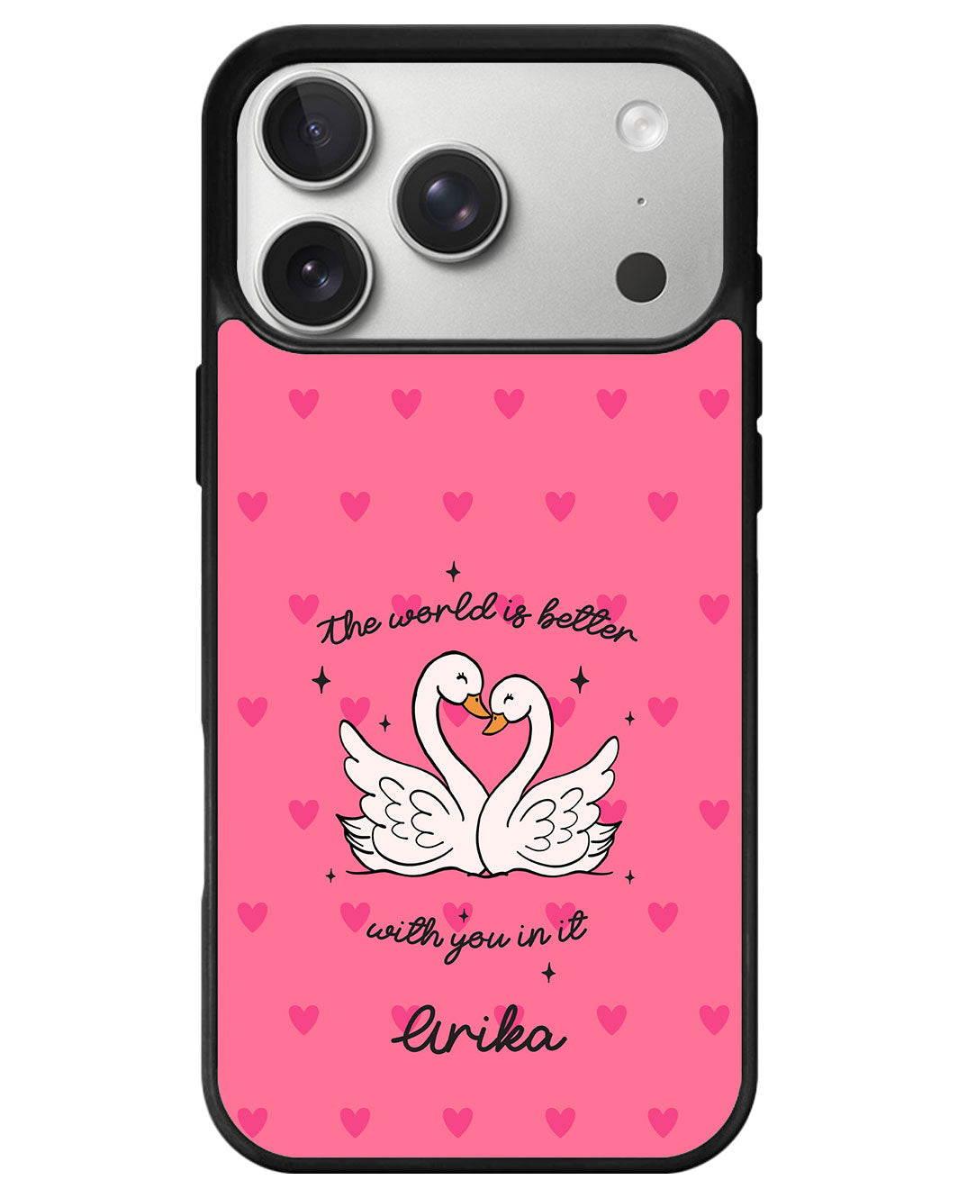 iPhone Premium Glam Case - Swan Soulmate