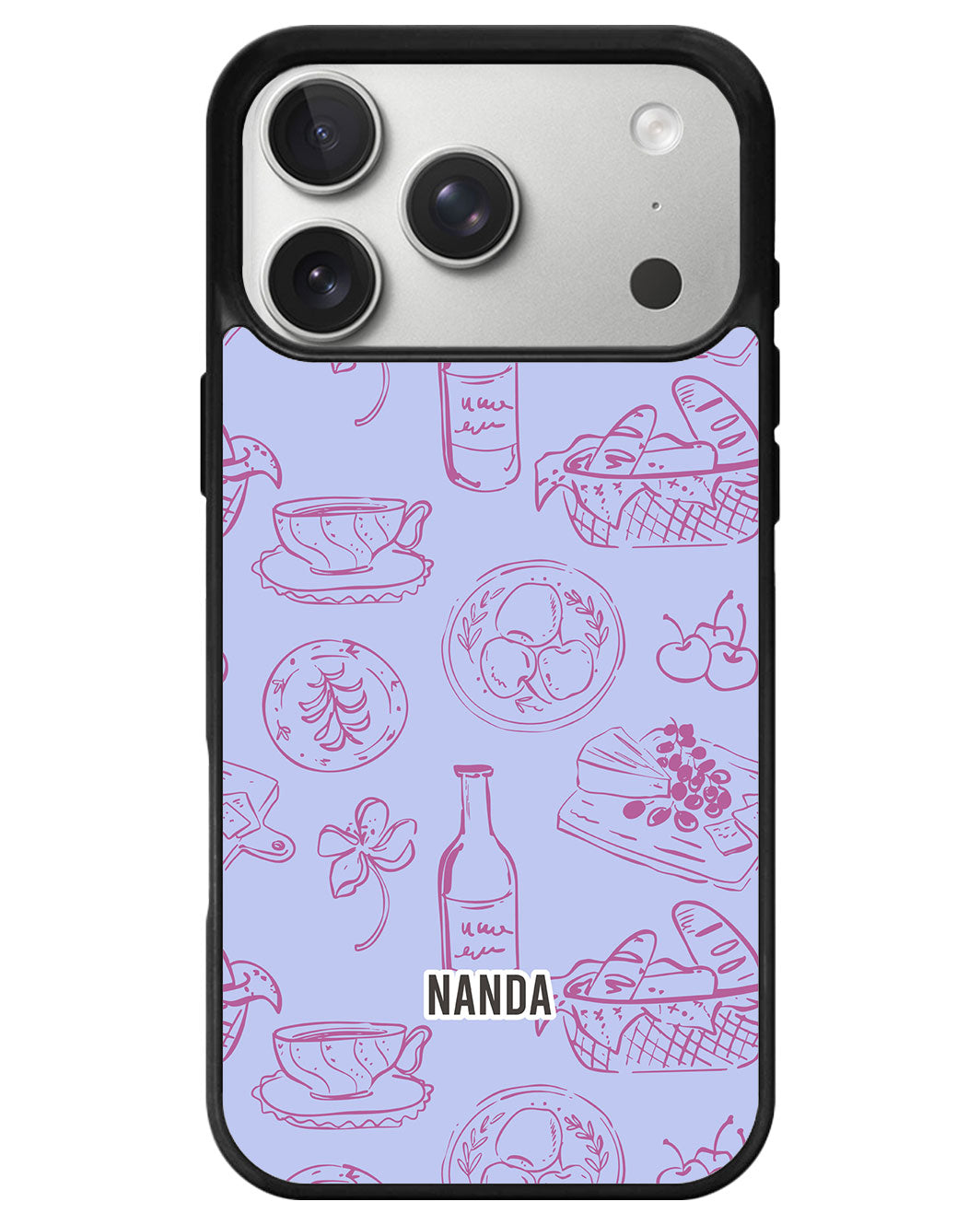 iPhone Premium Glam Case - Tea & Treats