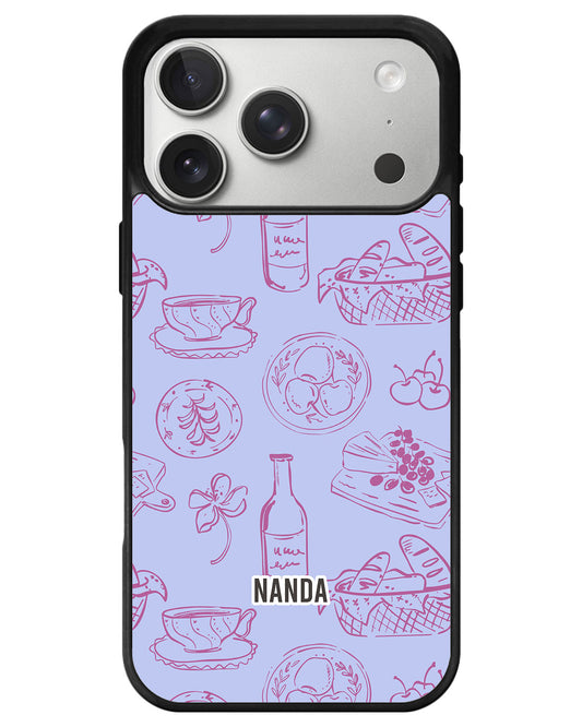 iPhone Premium Glam Case - Tea & Treats