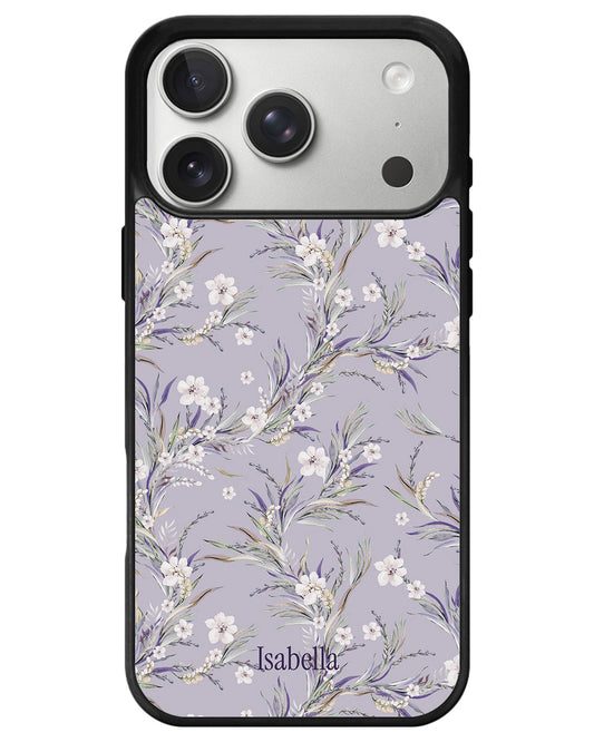 iPhone Premium Glam Case - Lavender Vine
