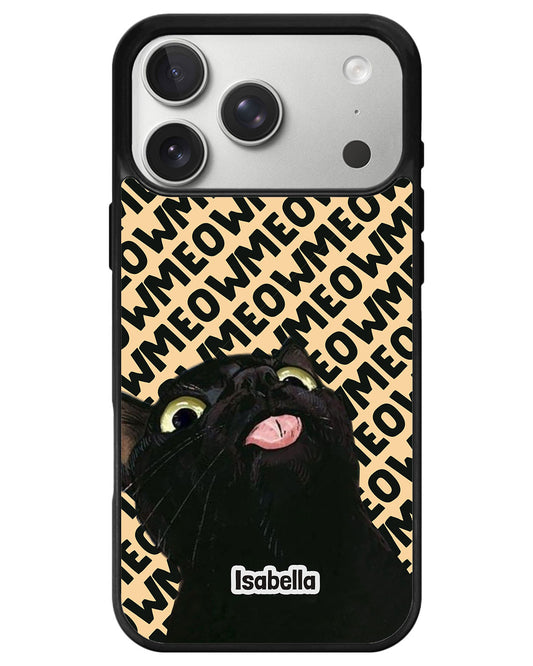 iPhone Premium Glam Case - Meow